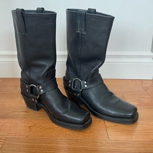 Incredible Black Frye Motorcycle Boots (size 7.5)